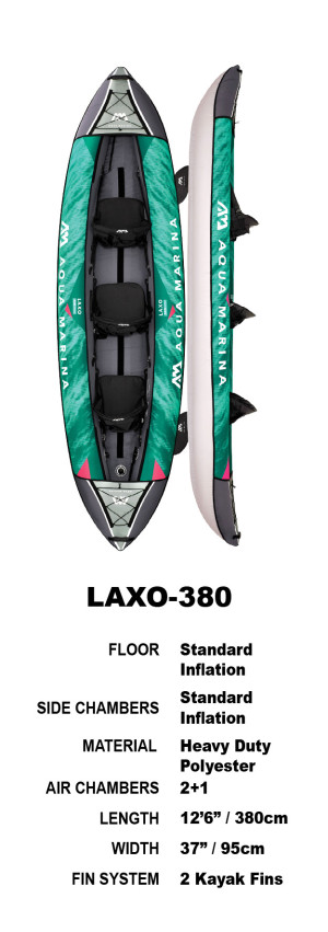 Aqua Marina Laxo 380 Inflatable Kayak Package