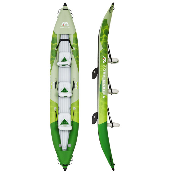 Aqua Marina AQUA MARINA Betta 475cm Kayak Set 3 Personnes 15'7'' Gonflable Kanu Kayak Tours 