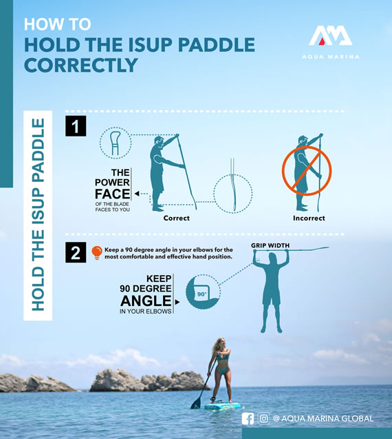 How to hold the isup paddle correctly